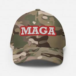 MAGA Front TRUMP on Back - Structured Twill Cap
