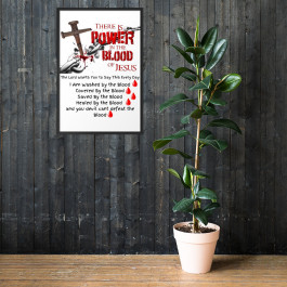 The Power of the Blood - Framed matte paper poster