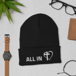 ALL IN with JESUS Christ - Cuffed Beanie