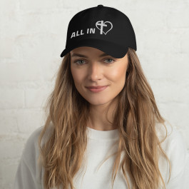 ALL IN with JESUS Christ Mom and Dad Hat (Front and Back Printing)