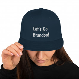 Lets Go Brandon! (Front and Back) Snapback Hat