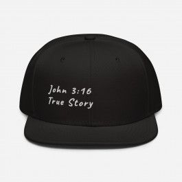 JOHN 3:16 Front / Jesus Saves Back Side Snapback Hat