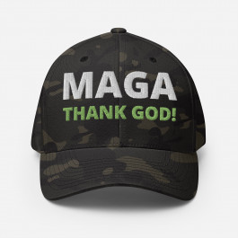 MAGA Thank GOD / Printed on 4 Sides / Structured Twill Cap