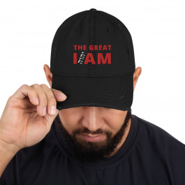 The Great I AM  - Distressed Dad Hat
