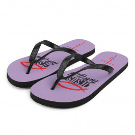 American Christian Purple Flip-Flops